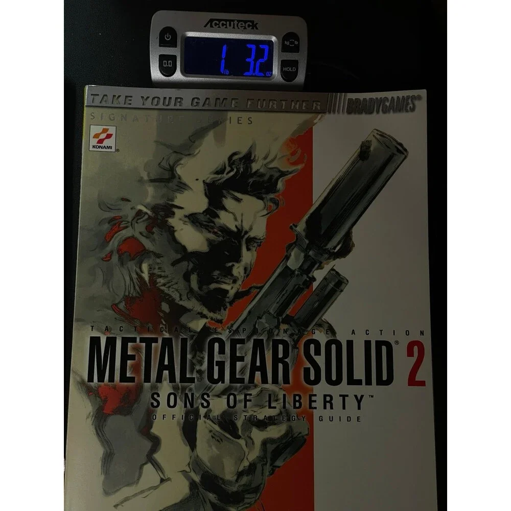 BradyGames Metal Gear Solid 2 Sons Liberty Konami Strategy Guide PS2 Playstation